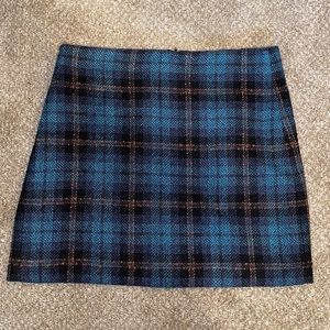 LOFT Outlet Plaid Mini Skirt Size 14